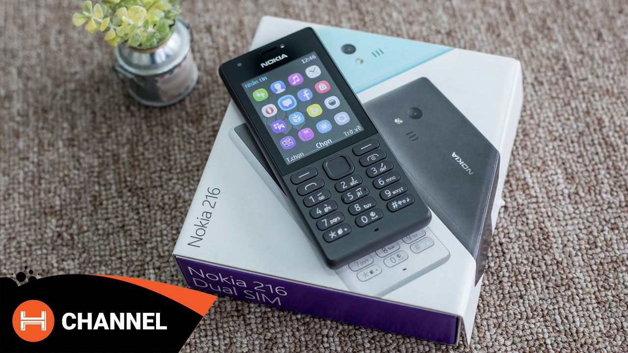 H-Channel | Mở hộp và đánh giá Nokia 216: 'cục gạch' có camera selfie.