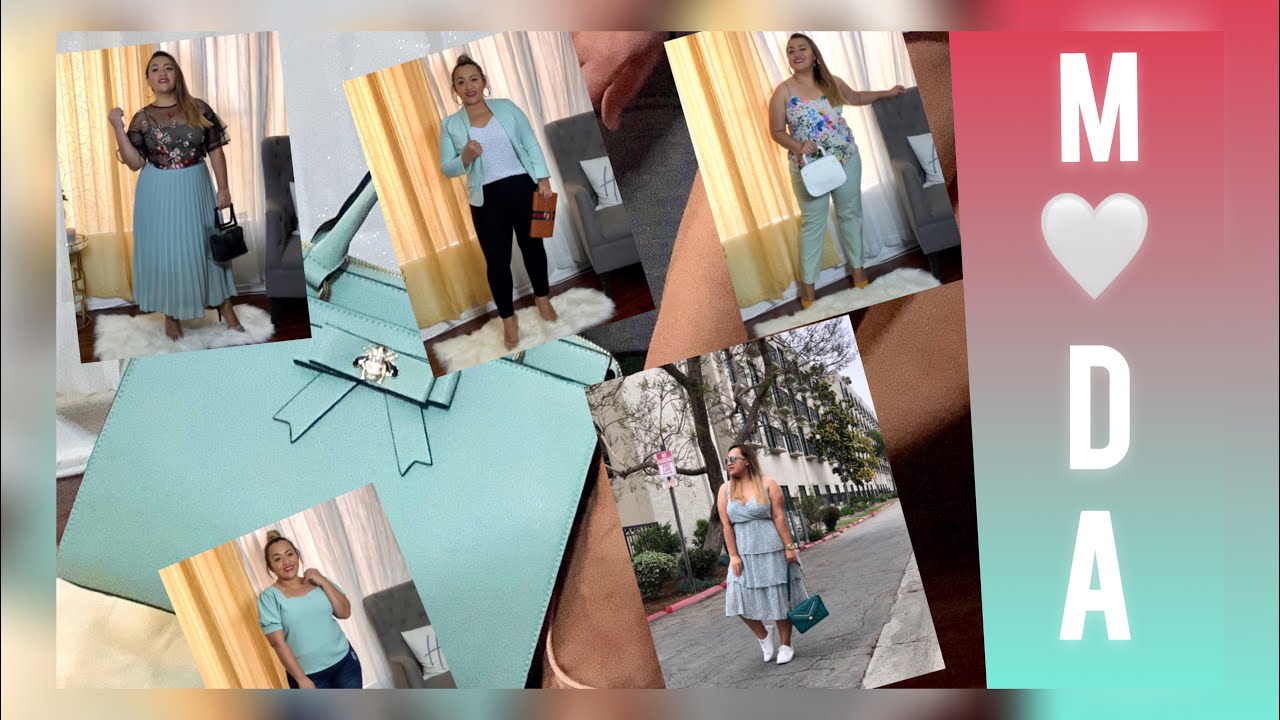 MODA 2020/OUTFITS VERDE MENTA MINT GREEN IDEAS MODA FEMININA +COLABORACION CINTHYA DEL ESPACIO