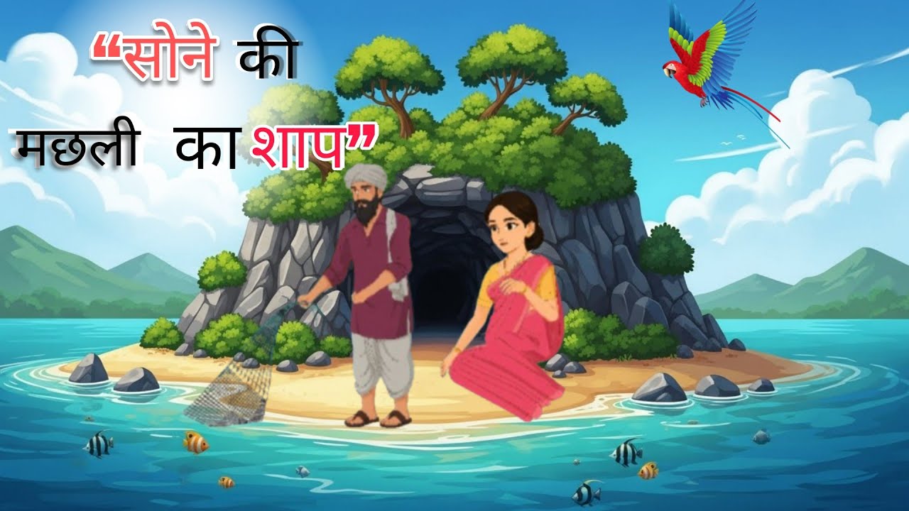 “सोने की मछली का शाप” #moralstories#hindistories#story
