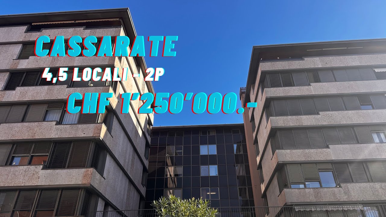🚨 CASSARATE - HM12199 - CHF 1’250’000.-