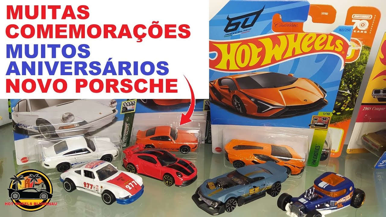 MUITAS HOMENAGENS NA COLEÇÃO HOT WHEELS MAINLINE - Novo modelo Porsche 911 Carrera, 75 anos da marca