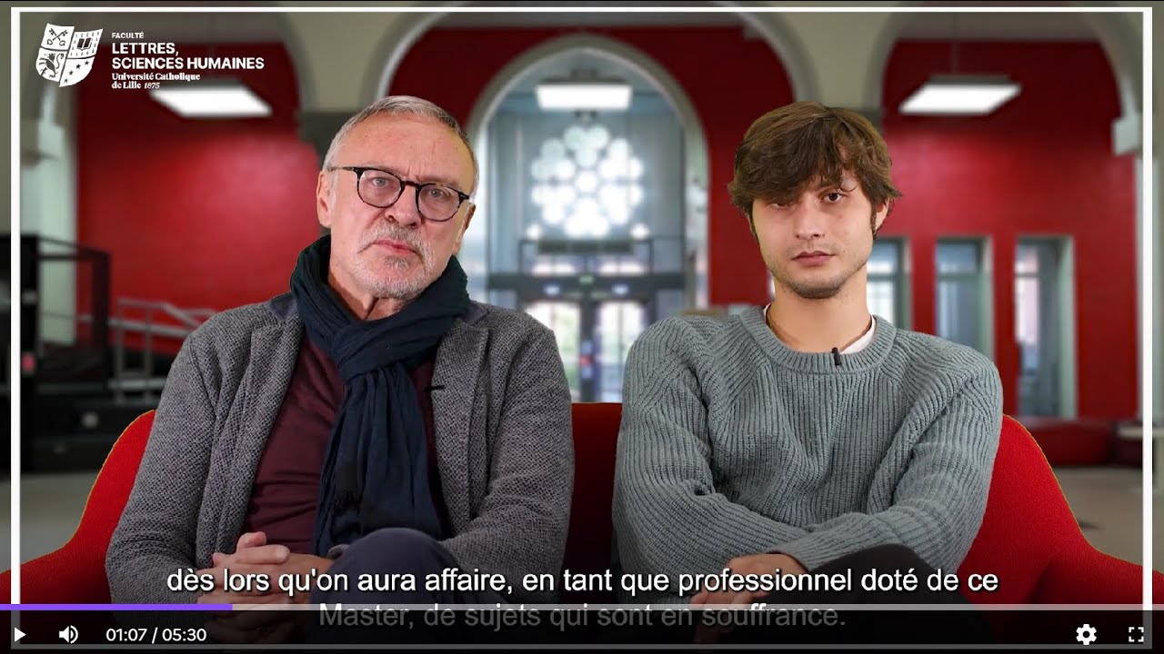 Master PSYCHOLOGIE CLINIQUE - PSYCHOPATHOLOGIE en 5 questions – FLSH La Catho Lille