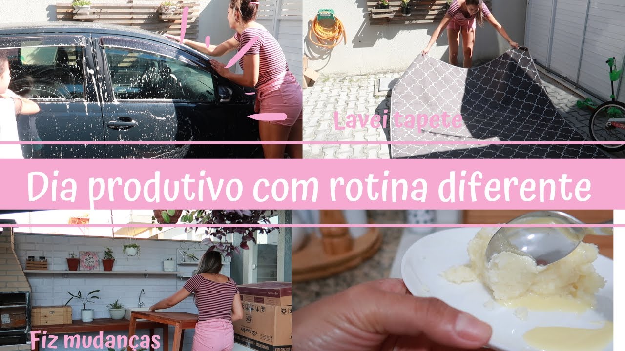 Lavamos o carro e tapete, casa bagunçada, mudei área  gourmet, cuscuz tapioca, mesa posta | Mari Gil