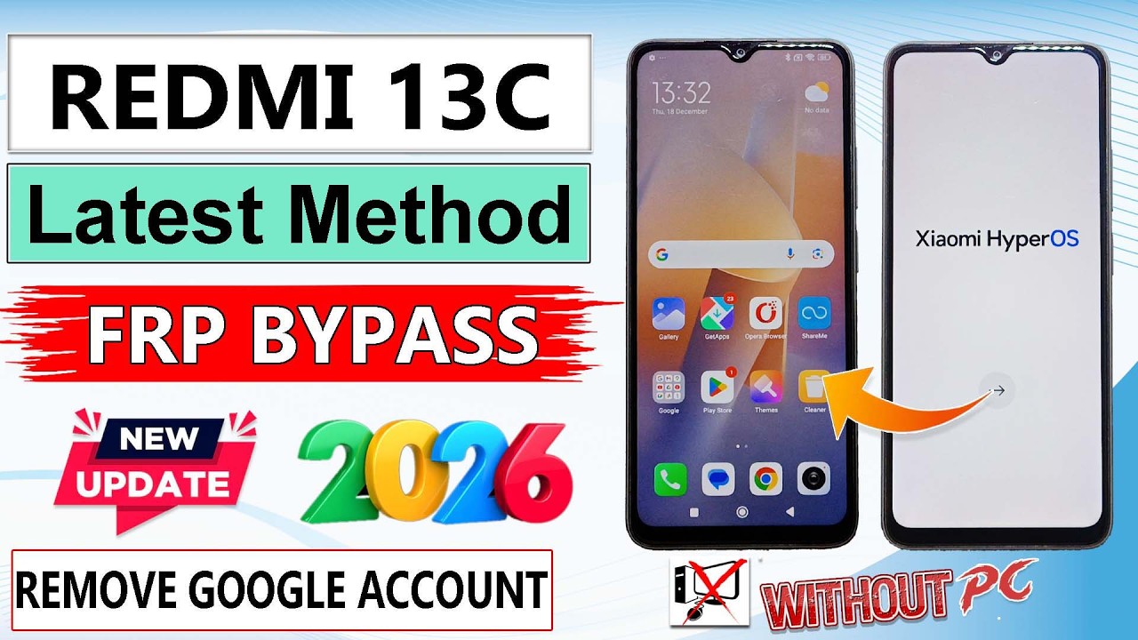Is Redmi 13c HyperOs FRP Bypass Without PC Possible