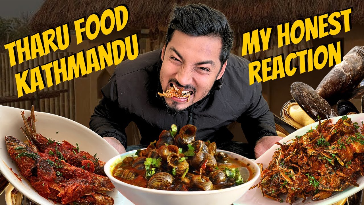 FIRST TIME GHONGI KHAIYOO | THARU FOOD IN KATHMANDU 