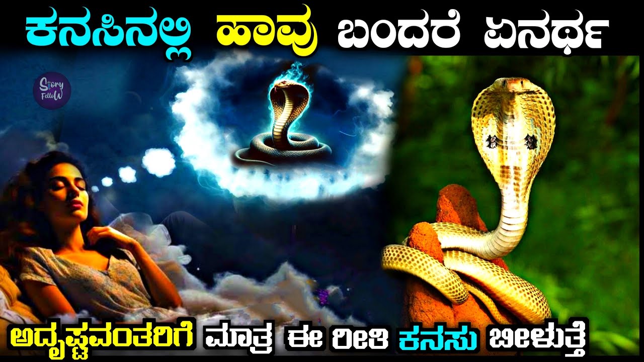ಹಾವಿನ ಕನಸು ಯಾಕೆ ಬರುತ್ತೆ ಗೊತ್ತಾ| mythological reasons behind snake dream in Kannada| story fellow