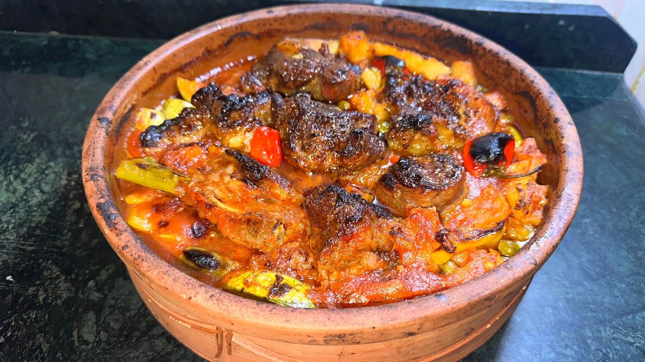 طريقة عمل طاجن التورلي باللحمة مثل المطاعم المشهورة 👍💯😋 #طاجن_تورلي _باللحمة