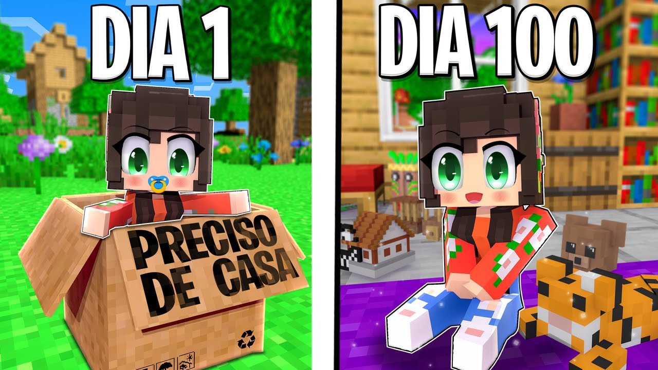 SOBREVIVA BEBÊ PERDIDA NO MINECRAFT (baby survival history)