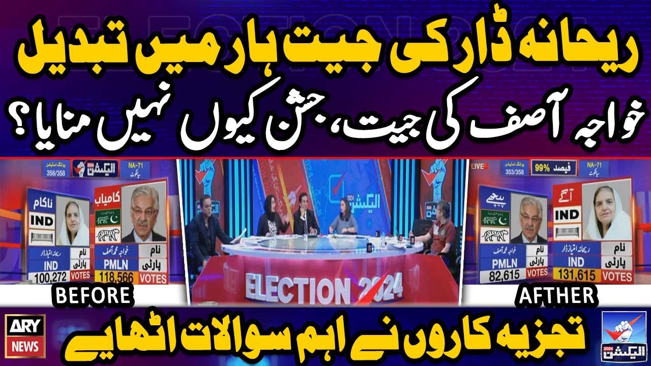 Rihana Dar vs Khawaja Asif - What happened in NA-71 Sialkot? - Experts' Reaction