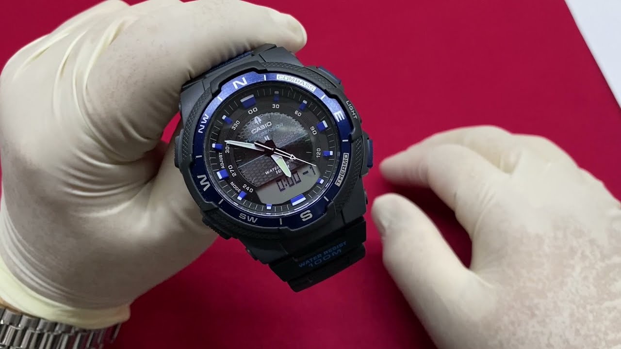 ¿Te gusta acampar? éste reloj es ideal para ti , menos de 80 usd Casio Twin Sensor SGW 500H Outgear