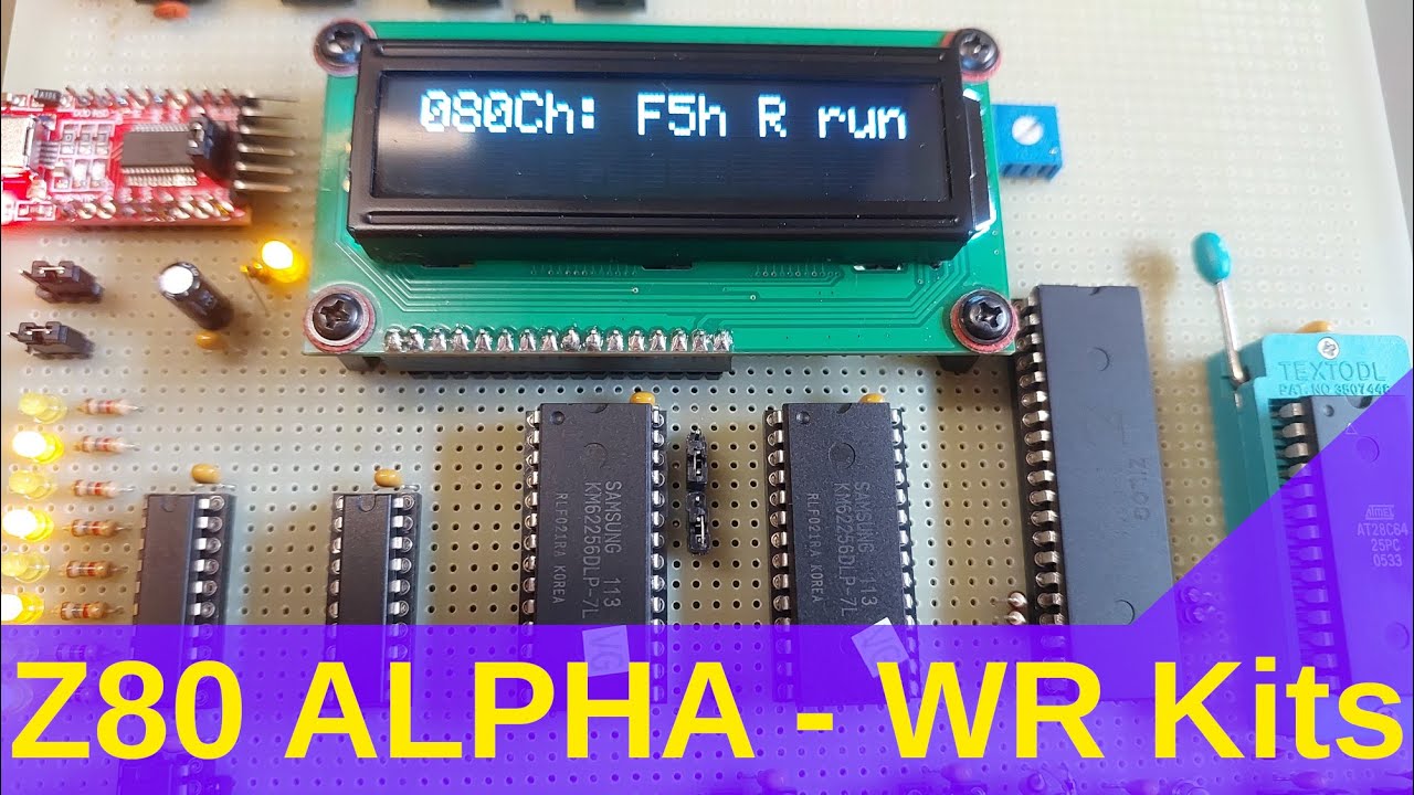 Minha montagem do computador Z80 Alpha WR Kits 