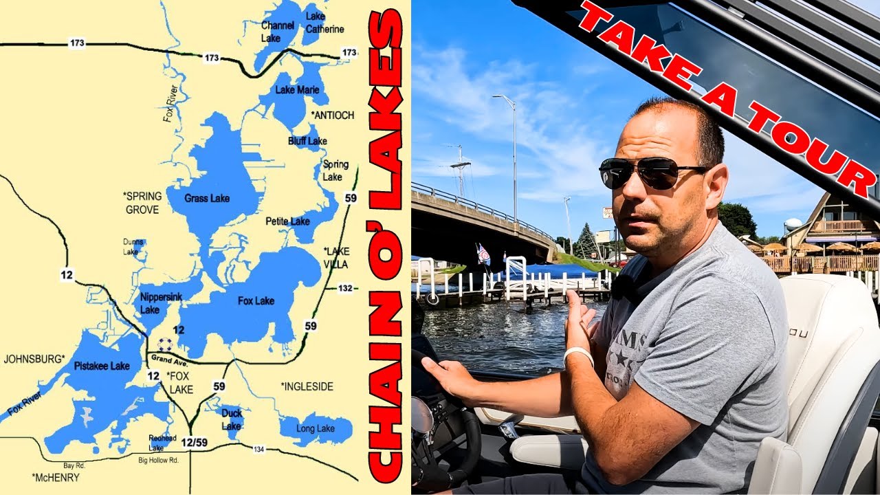 Tour The Chain of Lakes | Places To Swim, Eat, Ski, Fish, Launch & More