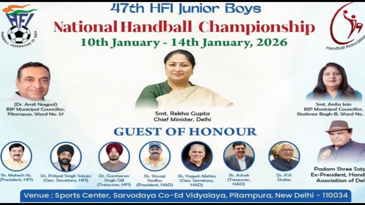 Day 4  |  47th HFI Junior Boy's National Handball Championship  |  Pitampura, Delhi