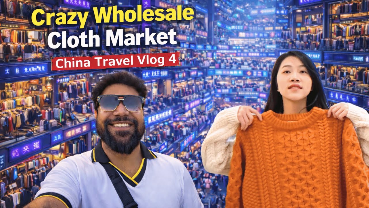 Vlog 4: Guangzhou Cloth Wholesale Market | APM Mall | #chinatravelvlog #chinaclothmarket #guangzhou