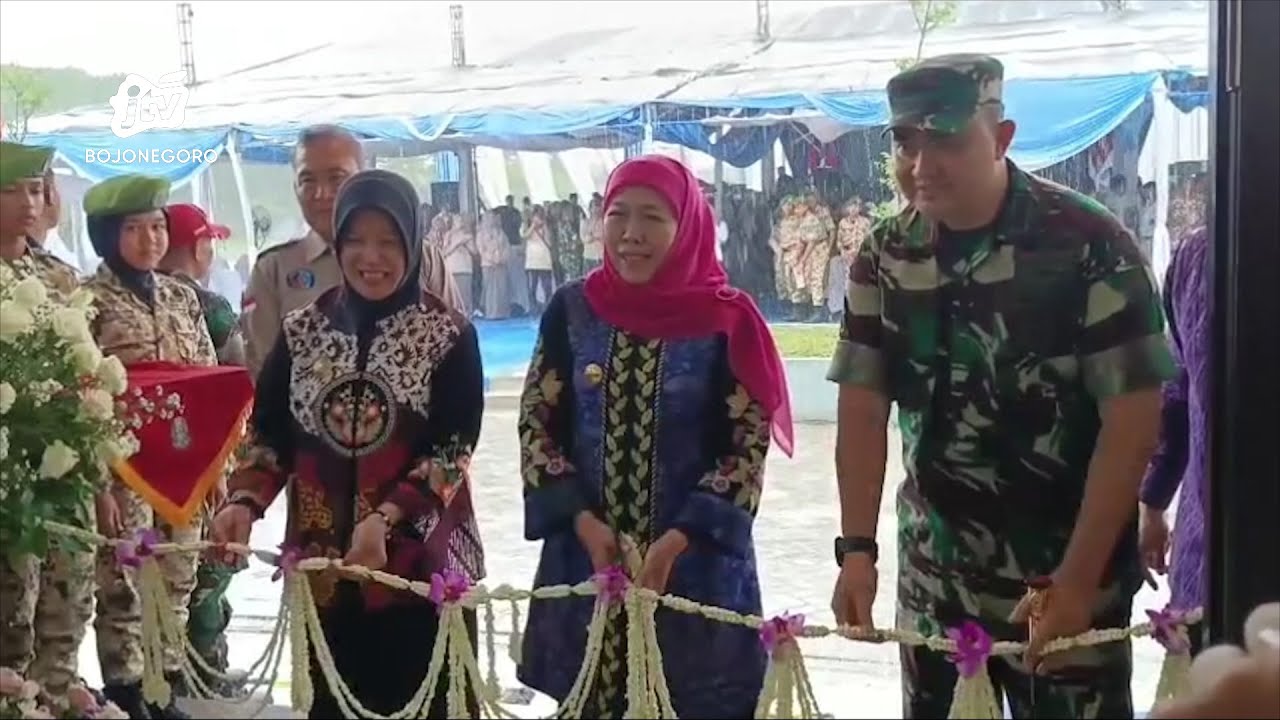 Gubernur Khofifah Resmikan Fasilitas Sman 2 Taruna Pamong Praja Jawa Timur Di Bojonegoro