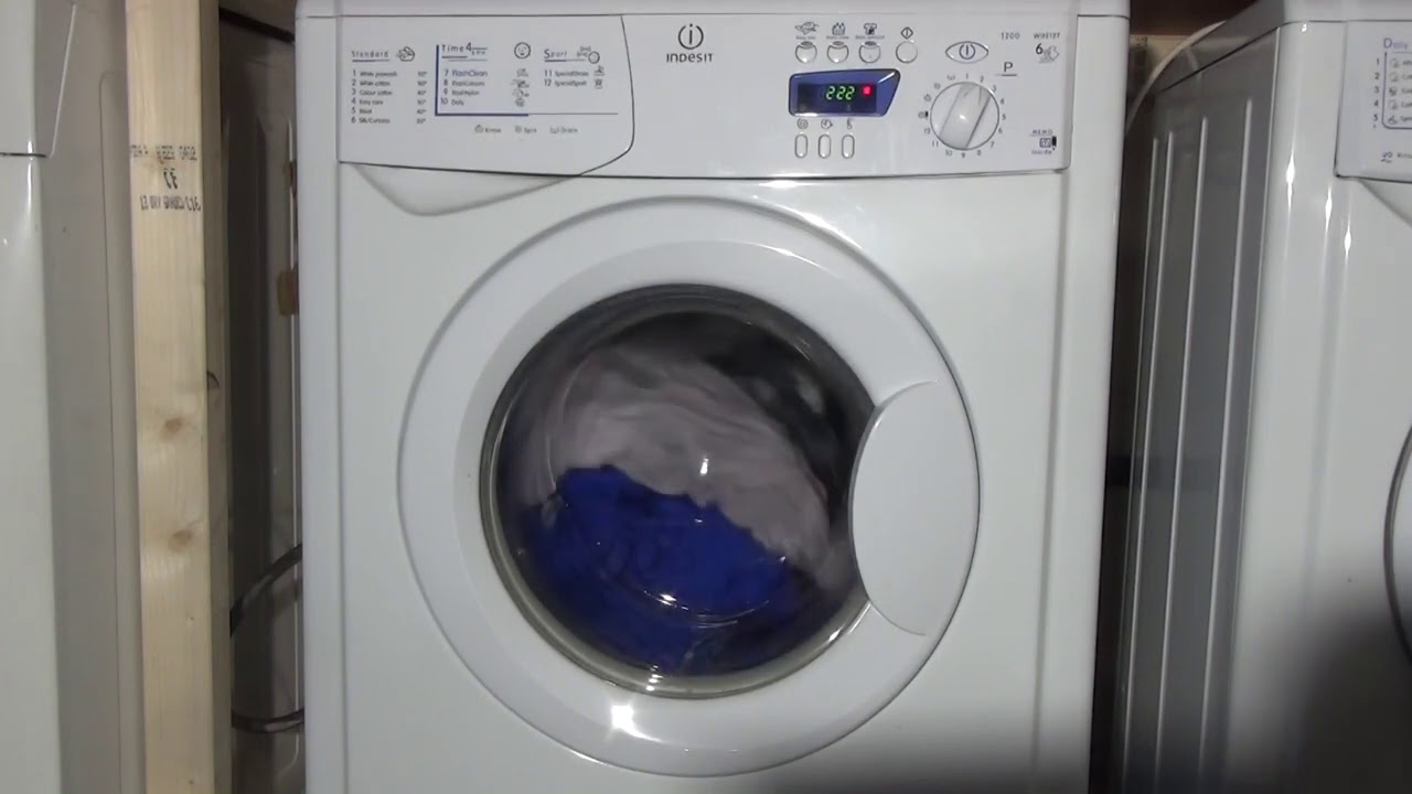 Indesit Time4U WIXE127 : Cotton standard eco 60'c (Full cycle)