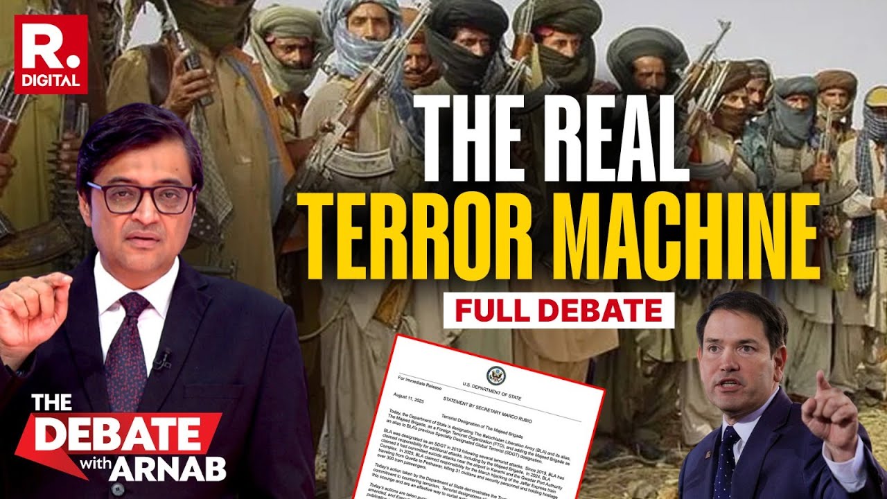 Debate with Arnab: Should PAK’s ISI be designated As Terror Organisation, Instead Of Balochis?