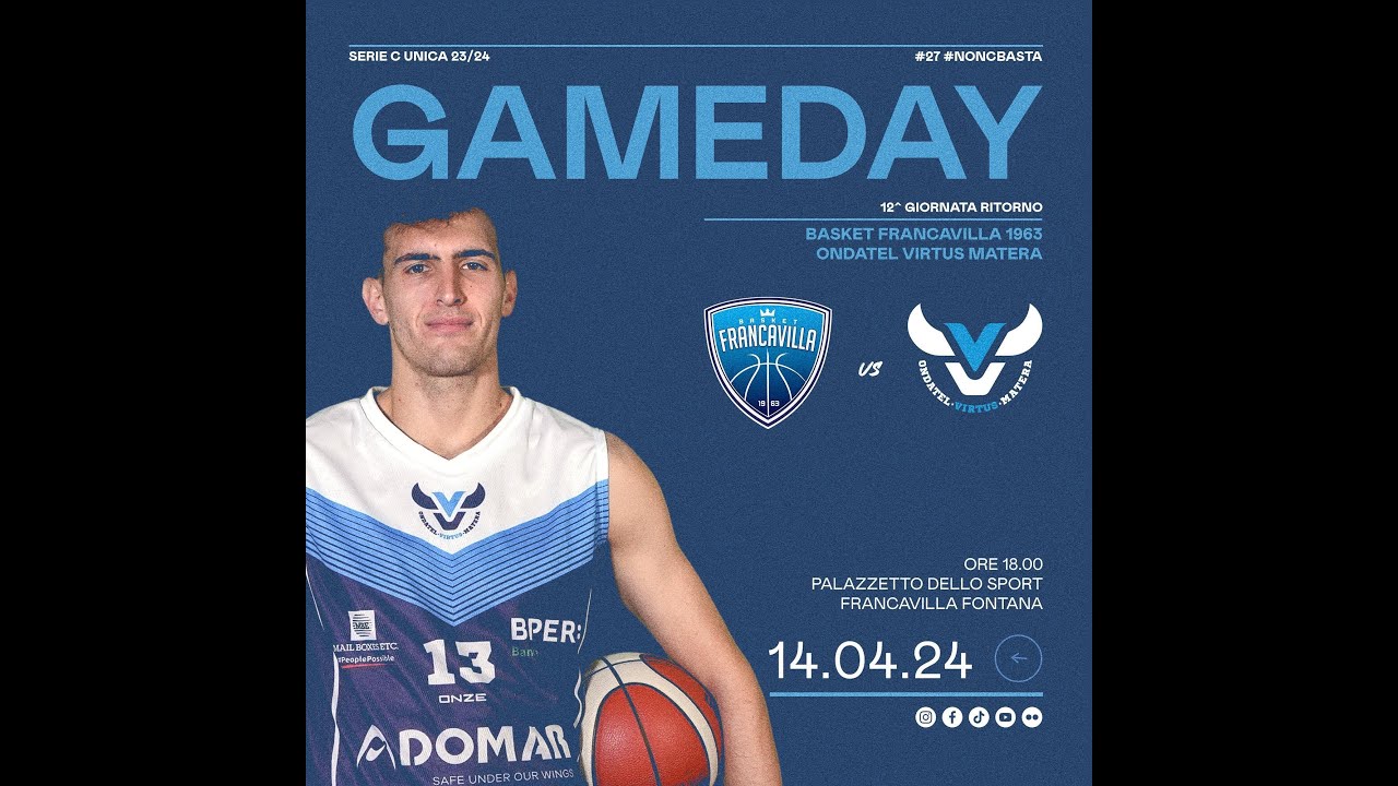 Basket Francavilla 1963 vs Ondatel Virtus Matera