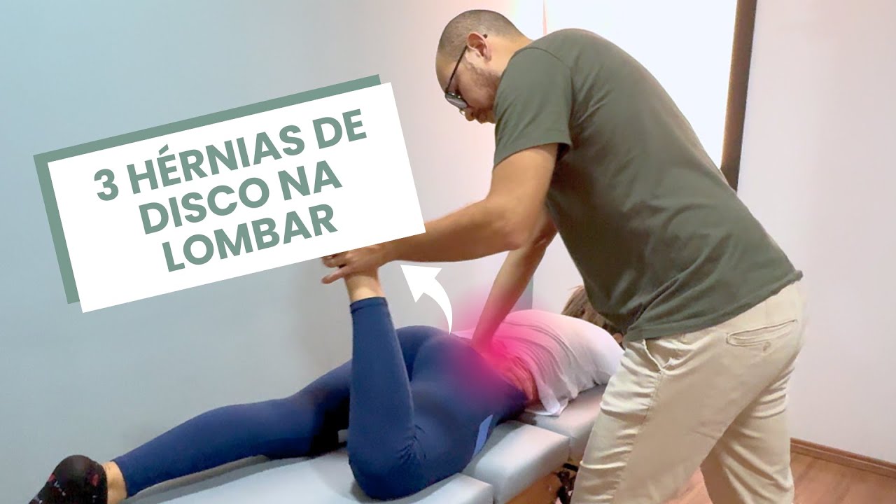 ELA TEM TRÊS HÉRNIAS DE DISCO, UMA INFLAMAÇÃO E NÃO CONSEGUE APOIAR A LOMBAR AO DEITAR