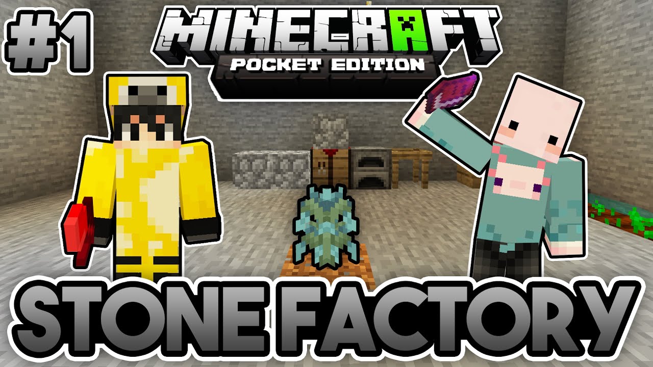 YERALTINDA MACERA!! | Minecraft PE StoneFactory [Modlu MCPE] | #1