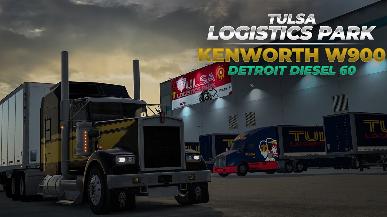 The Biggest Logistics Center in ATS - Kenworth W900 - Detroit Diesel 60 - JBX3 Graphics - ATS 1.49