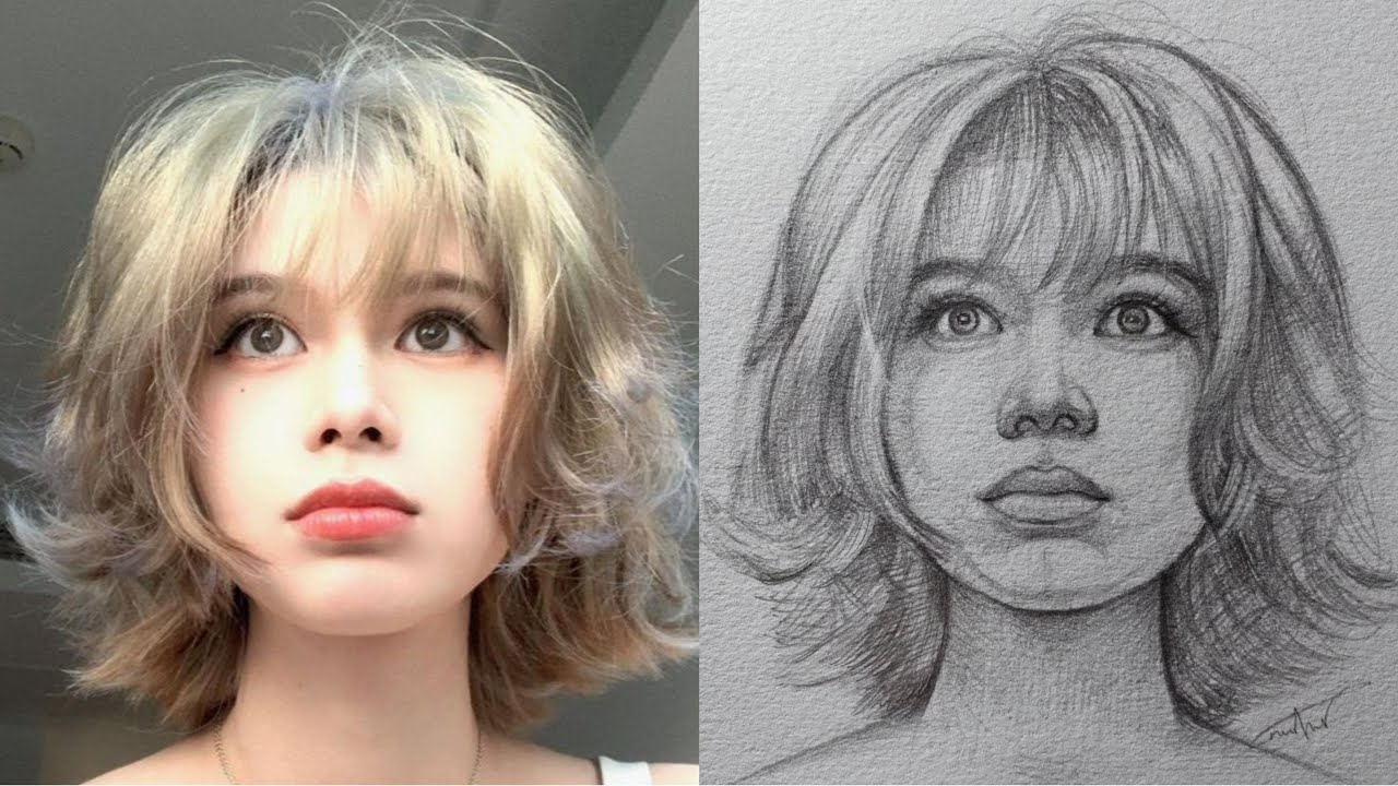 loomis face drawing tutorial | draw a girl's face from front #tutorial #artwork #drawing