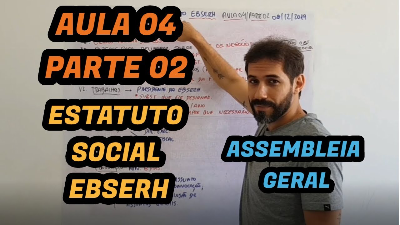 CONCURSO EBSERH 2019 - LEGISLAÇÃO DA EBSERH - ESTATUTO SOCIAL