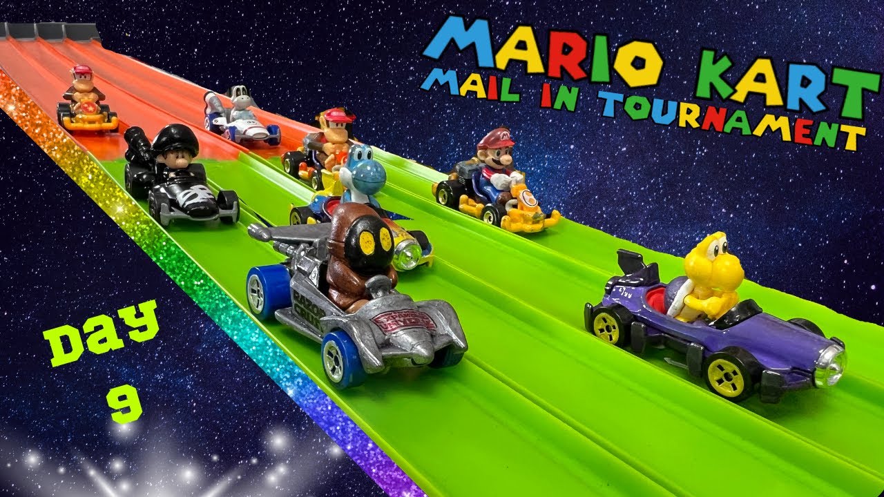 MARIO KARTS MAIL IN TOURNAMENT | DIECAST CARS RACING 9