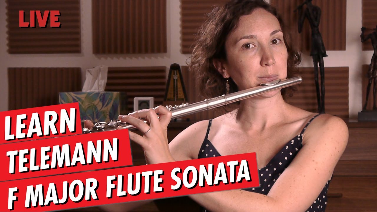 Just Practicing with Amelie | TELEMANN F Major Flute Sonata TWV 41:F2