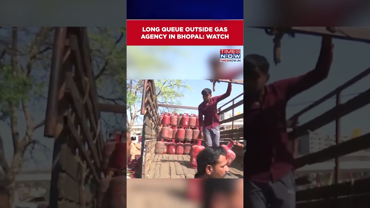LPG Gas Shortage: Shortage Of Gas Cylinders In Madhya Pradesh, Long Queues For Cylinders #shorts