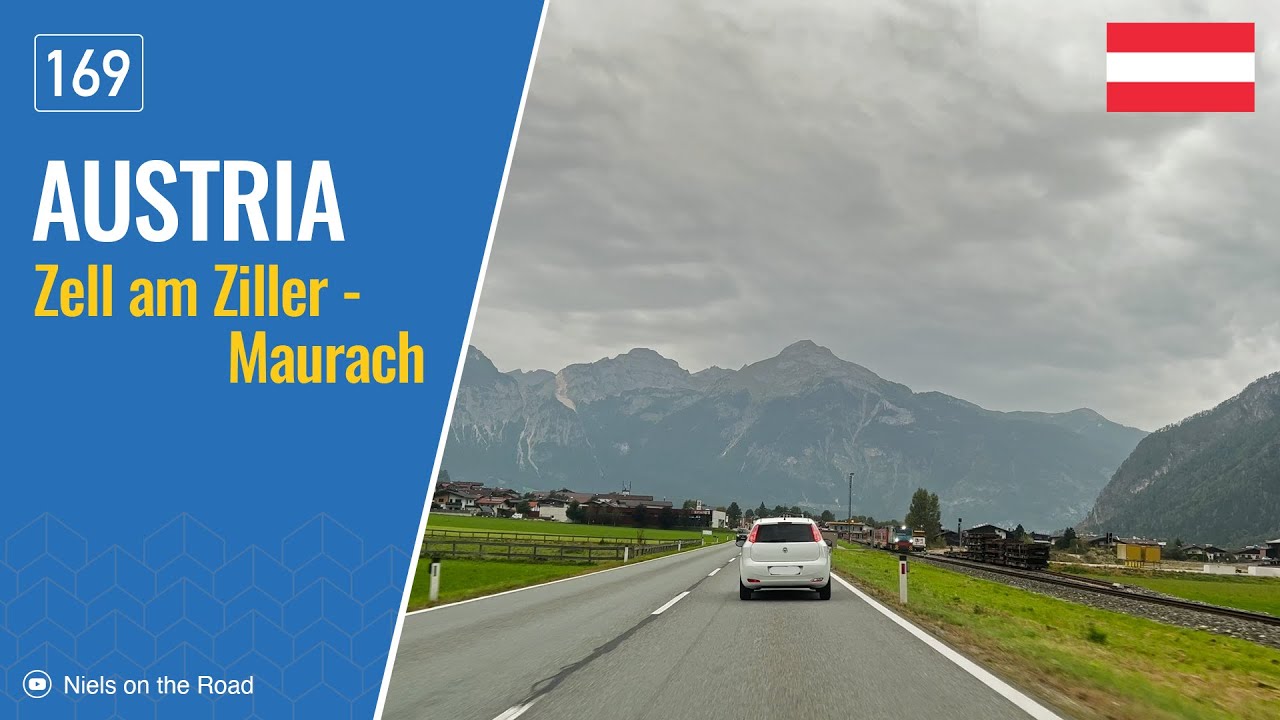Driving in Austria: Bundesstraße B169 from Zell am Ziller to Maurach