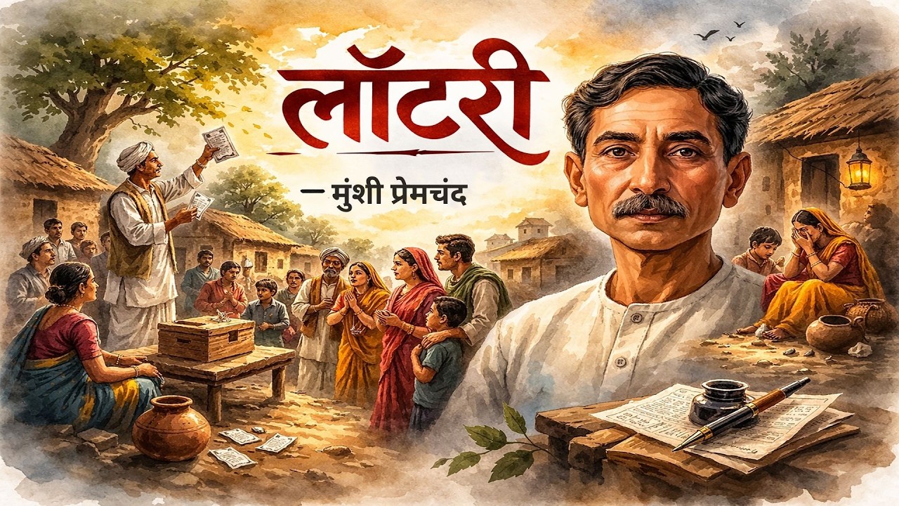 Lottery— Hindi Audiobook Summary | Munshi Premchand | Classic Hindi Literature | Moral Story