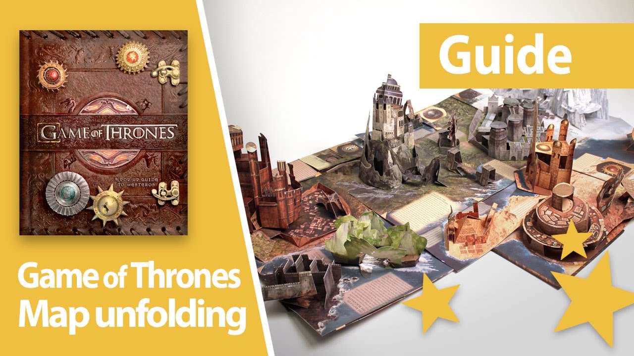 Unfolding the map of Westeros - Game of Thrones Pop-Up book guide