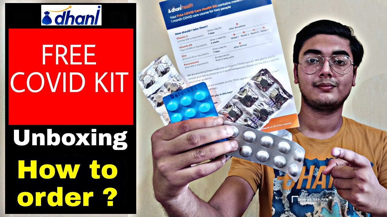 Dhani Free Medicines unboxing | Free Covid Care Kit | Dhani Free Covid Helth Kit Unboxing 🔥