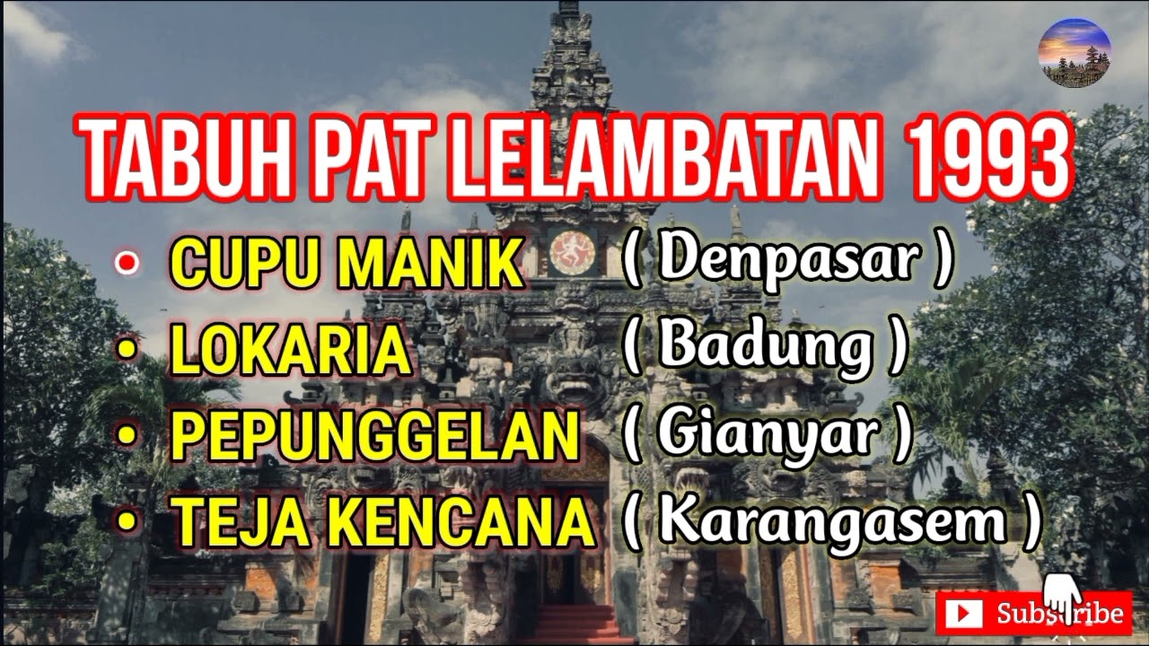 Tabuh Pat Lelambatan Gong Kebyar 1993