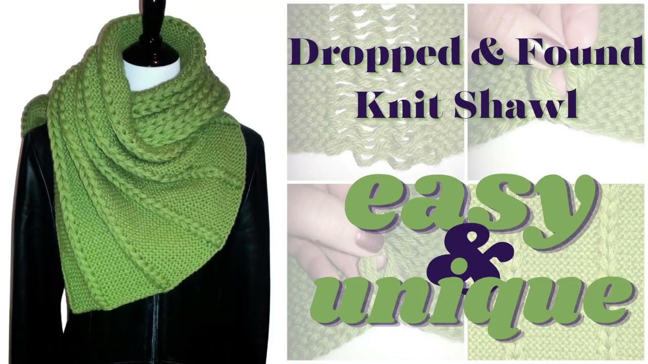 Easy Knit Jacob's Ladder Wrap: Free Knit Shawl Pattern || Jessie At Home LLC