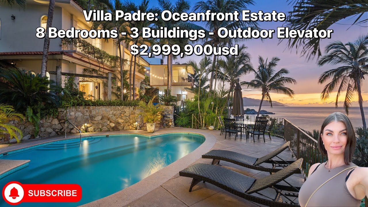 Villa Padre | Puerto Vallarta South Shore Villa Home Oceanfront For Sale | Video Tour  $2,999,990usd