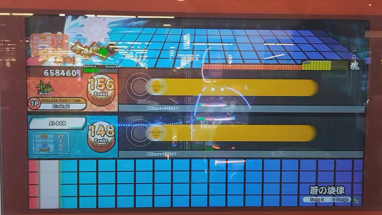 Taiko no Tatsujin(太鼓の達人)-蒼の旋律 Normal Full Combo(AI Battle)