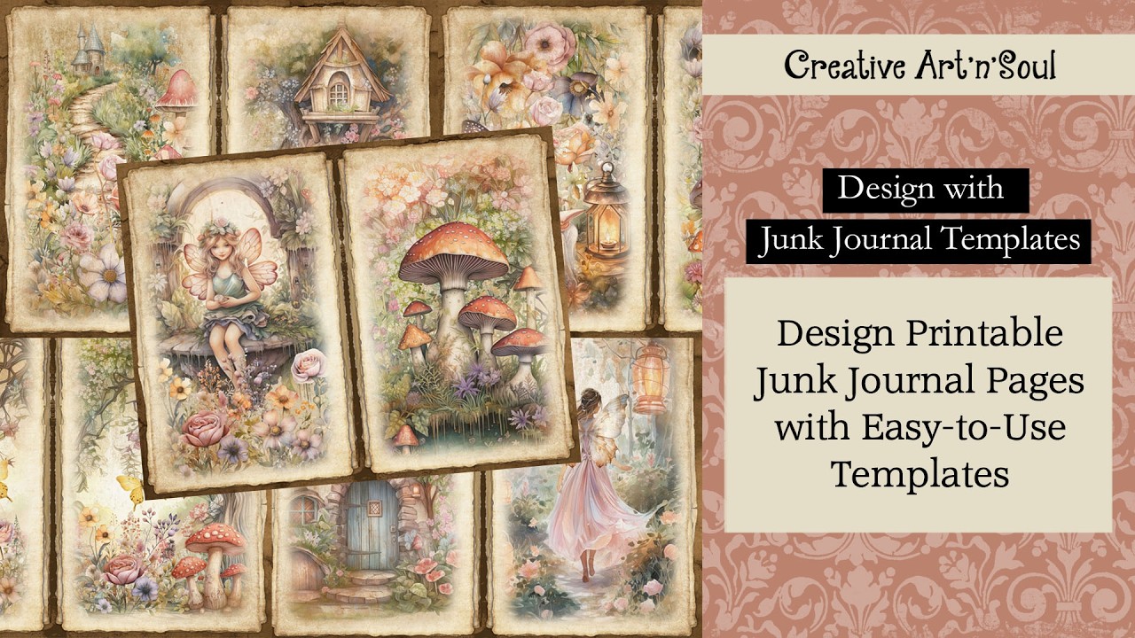 Design Printable Junk Journal Pages with Easy-to-Use Templates