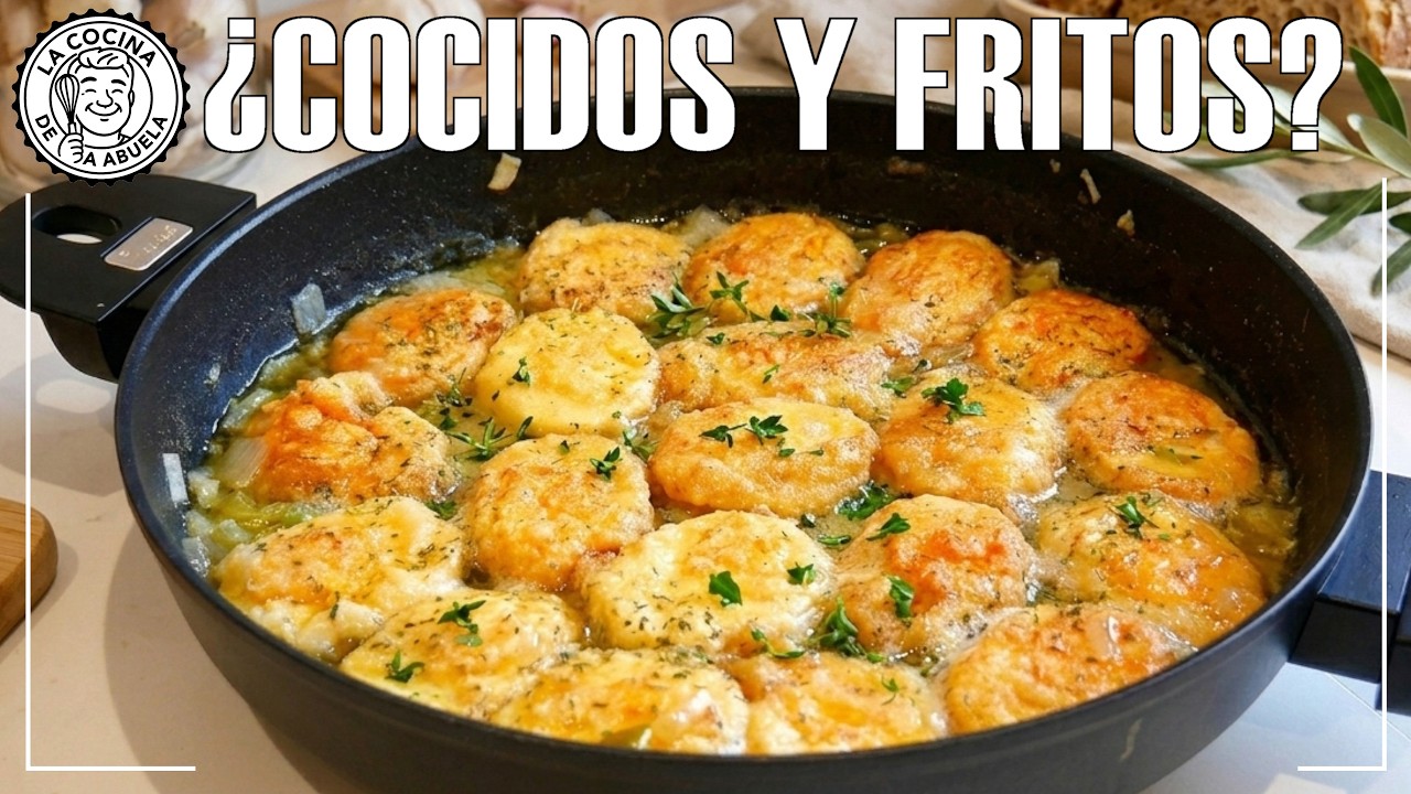 Huevos de DOMINGO 🍳🥚 Cocidos y Fritos a la Vez | Receta de la Abuela Cunde Mucho y Siempre Triunfa
