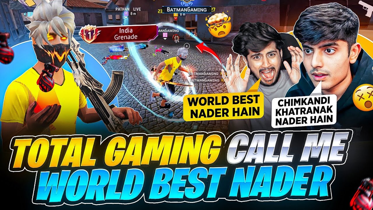 FAMOUS YOUTUBER 😈 CALL ME WORLD 🌎 BEST NADER 💣🔥 - Garena Free fire