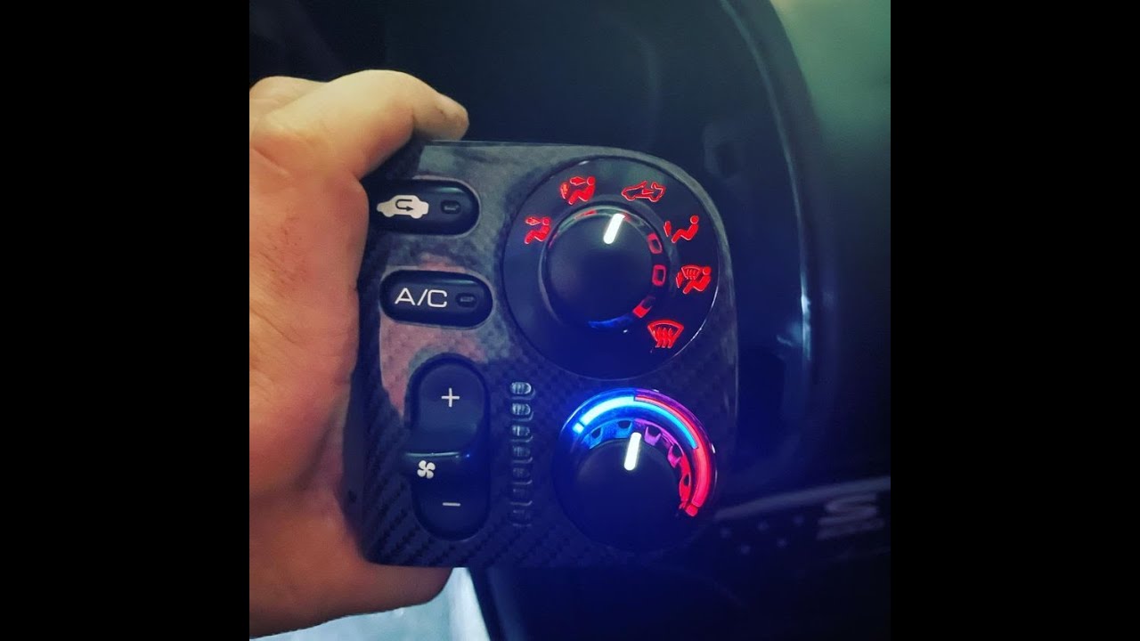 S2000 LED climate Control DIY NO dim spots!!!!