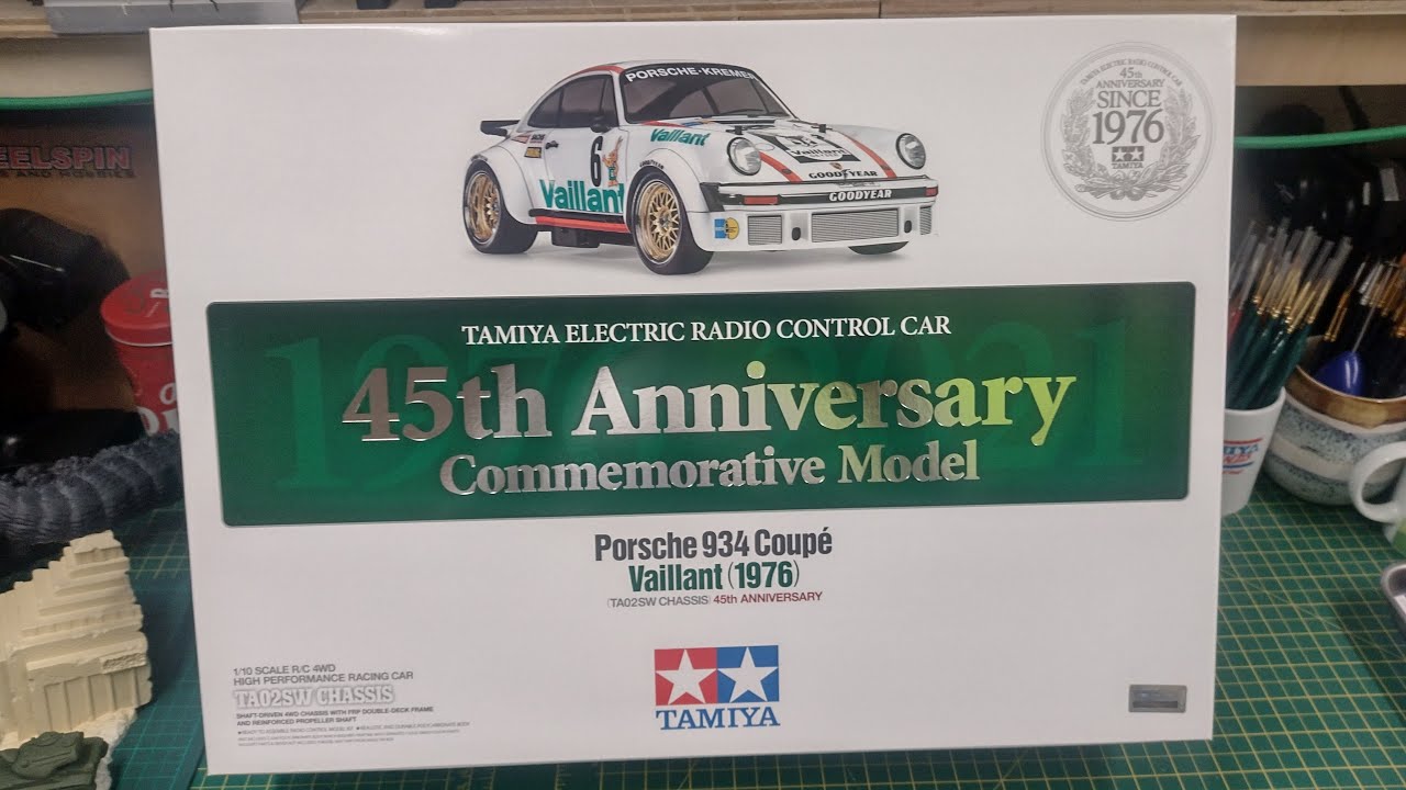 Tamiya Porsche 934 Coupé Vaillant (1976)TA02SW 45th Anniversary Full Chassis Build