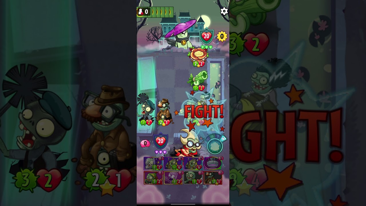 Pvz Heroes - Professor Brainstorm vs Nightcap