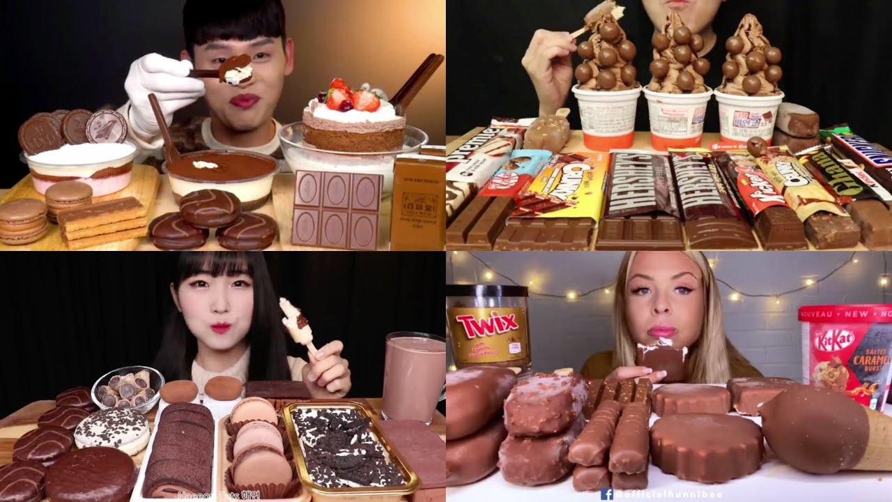 Mukbangers EATING TOO MUCH CHOCOLATE | Mukbang Compilation