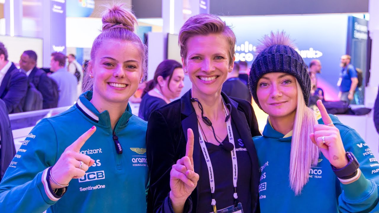 Aston Martin Aramco F1 and SentinelOne: Jessica Hawkins and Tina Hausmann at RSAC 2024