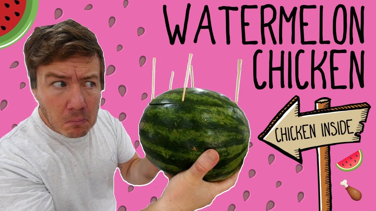 Cooking a chicken in a Watermelon! | Barry tries #19