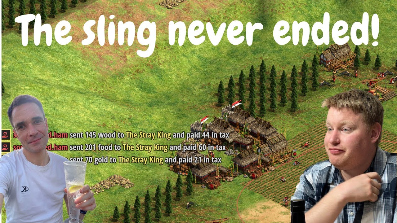 AOE2 - 2v2 Mega random - We beat the sling