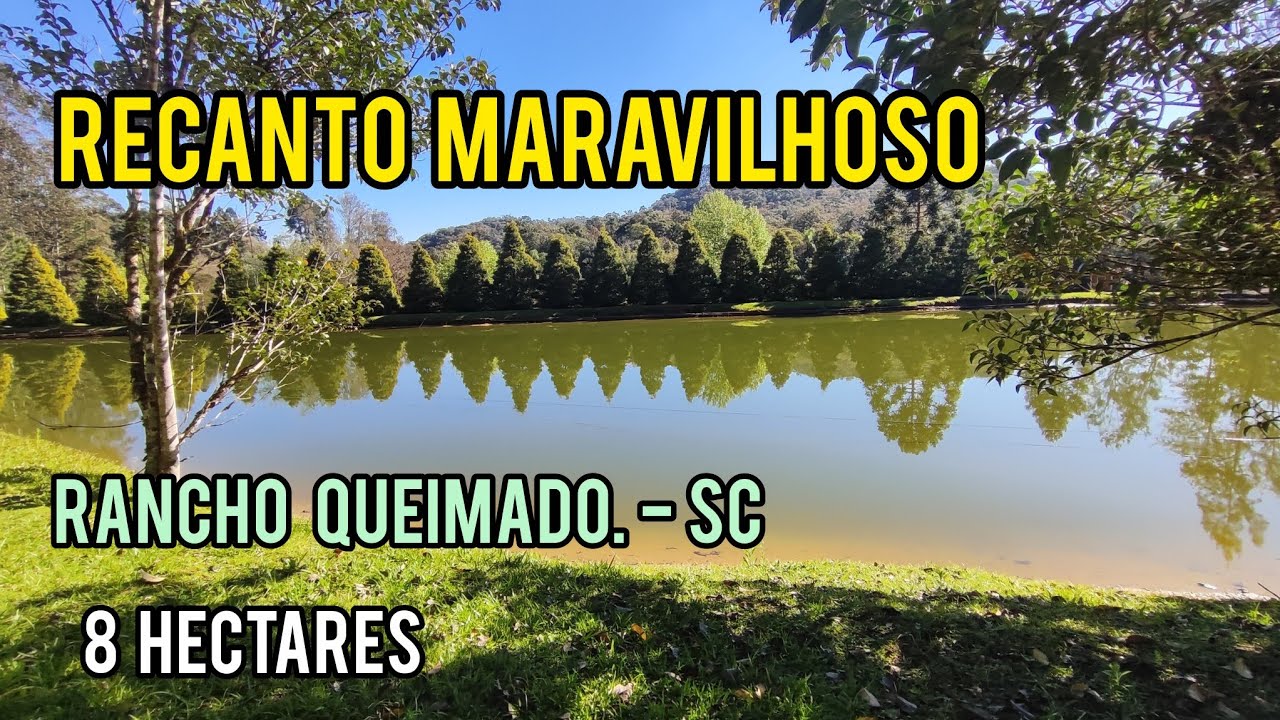 Sitio com riachos e rio em Rancho Queimado- SC. Açude, pomar e natureza. 8 hectares...