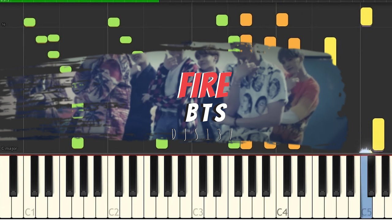 BTS - Fire Piano Cover (Sheets + MIDI)
